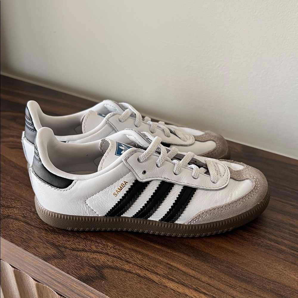 Adidas Kids Samba White Black Sneakers